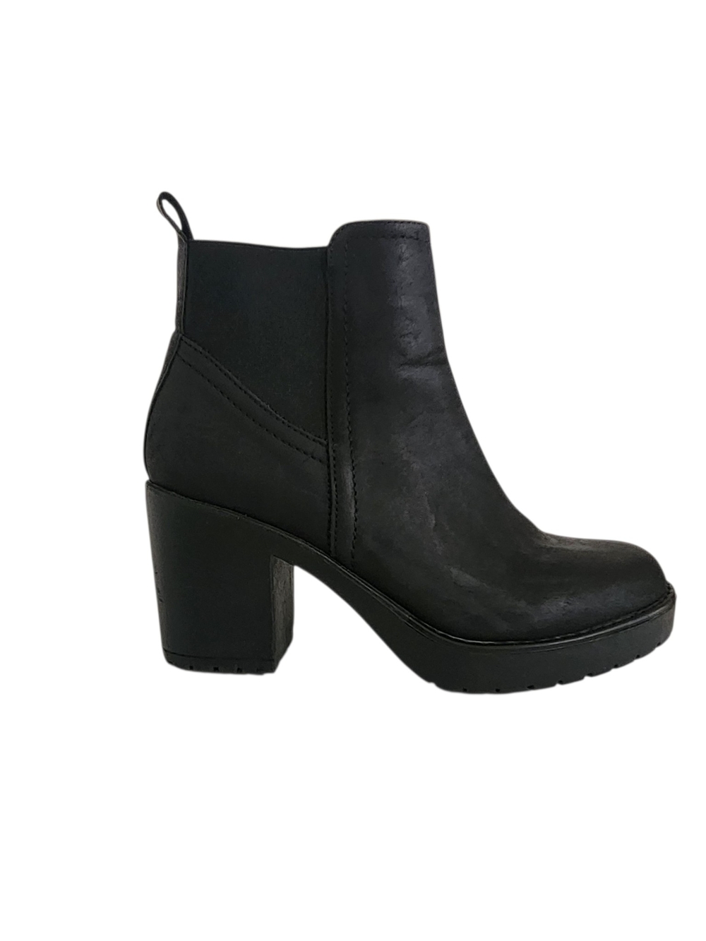 X Appeal Gemma Black Heeled Chelsea Ankle Boots Size 7